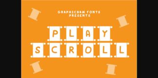 Play Scroll Font Poster 1