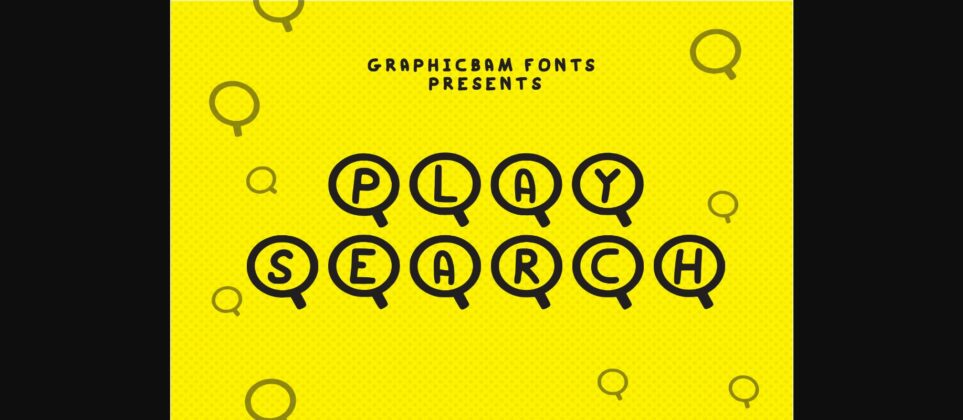 Play Search Font Poster 3