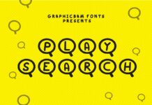 Play Search Font Poster 1