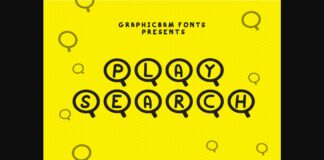 Play Search Font Poster 1