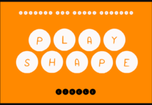 Play Shapes Circles Font Poster 1