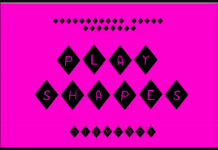 Play Shapes Diamonds Font Poster 1