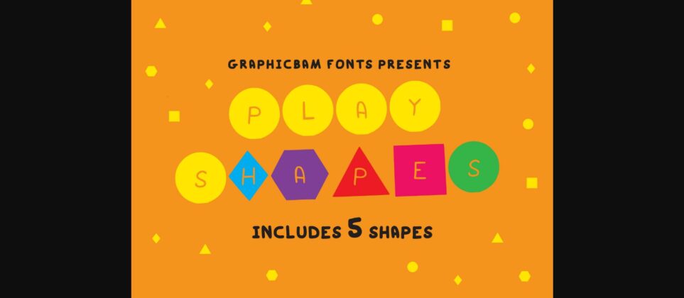 Play Shapes Font Poster 3