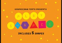 Play Shapes Font Poster 1