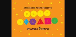 Play Shapes Font Poster 1