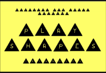 Play Shapes Triangles Font Poster 1