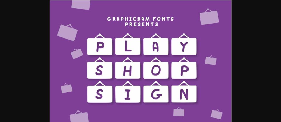Play Shop Sign Font Poster 3
