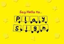 Play Sign Font Poster 1