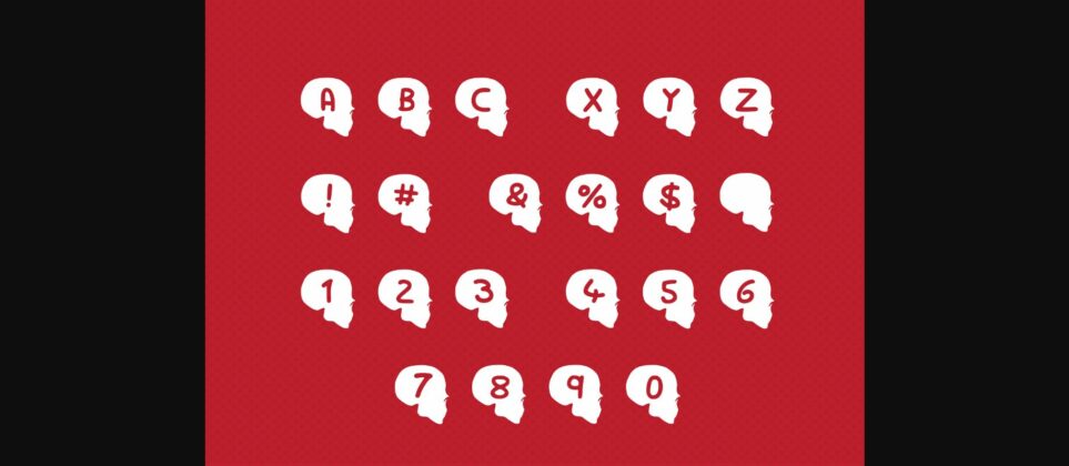 Play Skull Font Poster 4