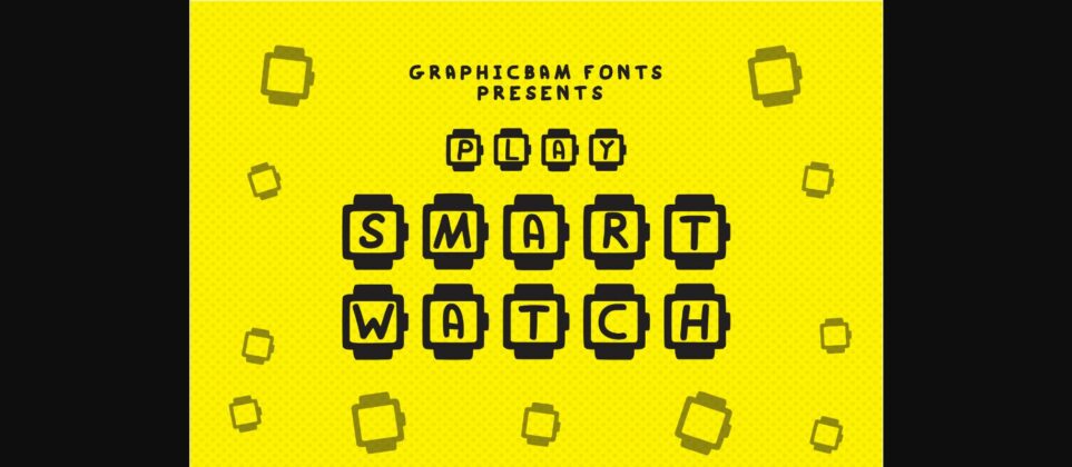 Play Smart Watch Font Poster 3