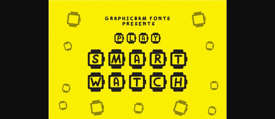 Play Smart Watch Font Poster 1