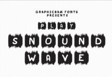 Play Sound Wave Font Poster 1