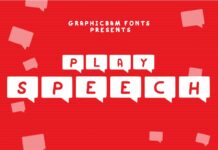 Play Speech Font Poster 1