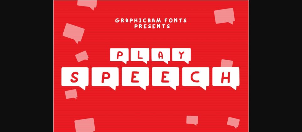 Play Speech Font Poster 1