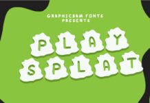 Play Splat Font Poster 1