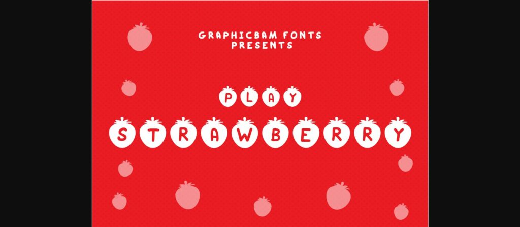 Play Strawberry Font Poster 3
