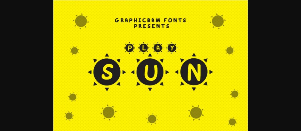 Play Sun Font Poster 3