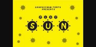 Play Sun Font Poster 1