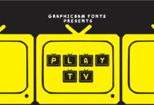 Play TV Font Poster 1