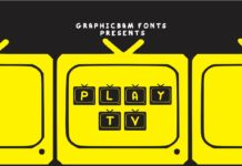 Play TV Font Poster 1