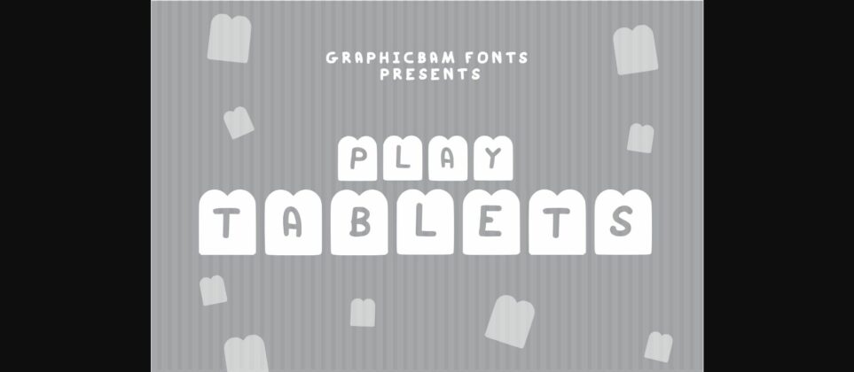 Play Tablets Font Poster 3