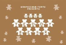 Play Teddy Bear Font Poster 1