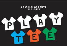 Play Tee Font Poster 1