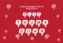 Play Thumb Down Font Poster 1