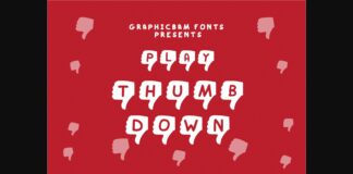Play Thumb Down Font Poster 1