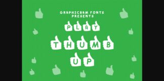 Play Thumb Up Font Poster 1