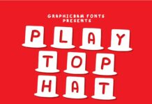 Play Top Hat Font Poster 1