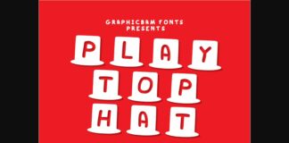 Play Top Hat Font Poster 1