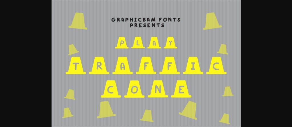 Play Traffic Cone Font Poster 3