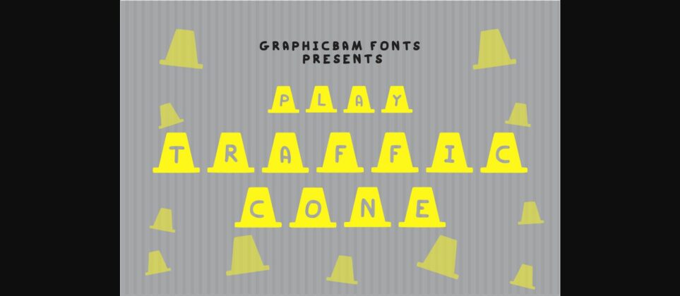 Play Traffic Cone Font Poster 3