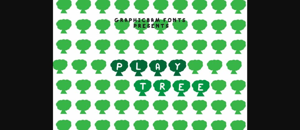 Play Tree Font Poster 3