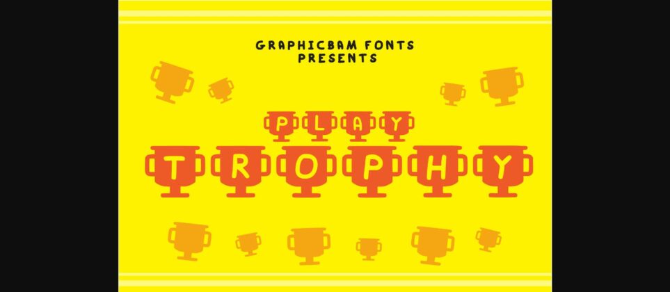 Play Trophy Font Poster 3