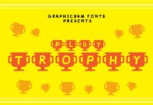 Play Trophy Font Poster 1
