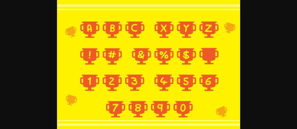 Play Trophy Font Poster 4