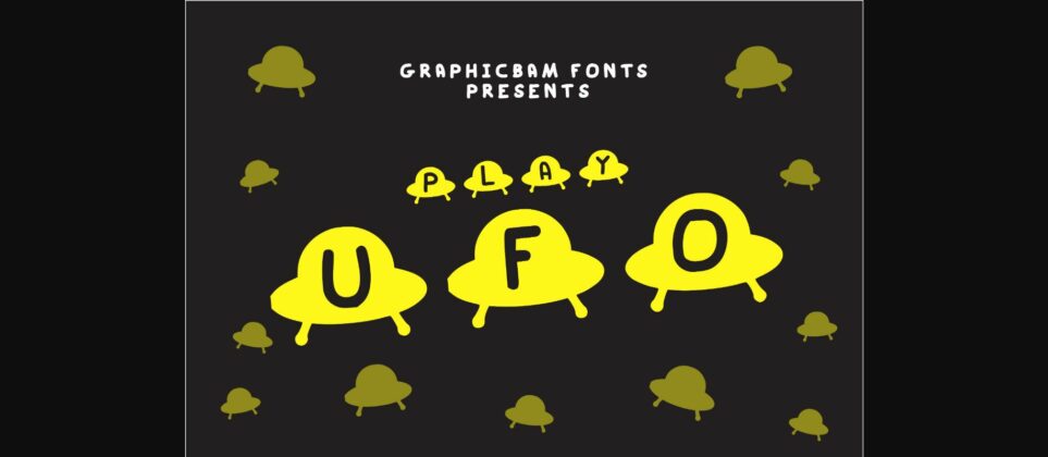 Play UFO Font Poster 3