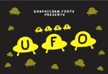 Play UFO Font Poster 1