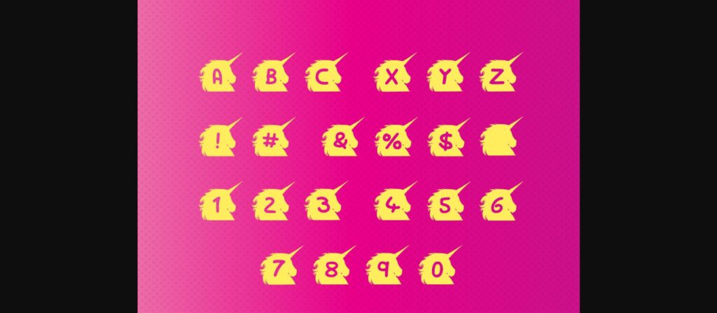 Play Unicorn Font Poster 4