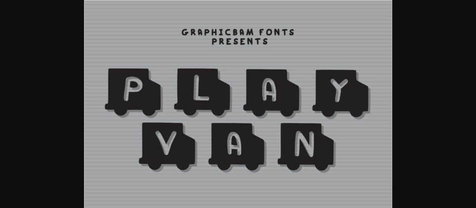 Play Van Font Poster 3