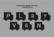 Play Van Font Poster 1