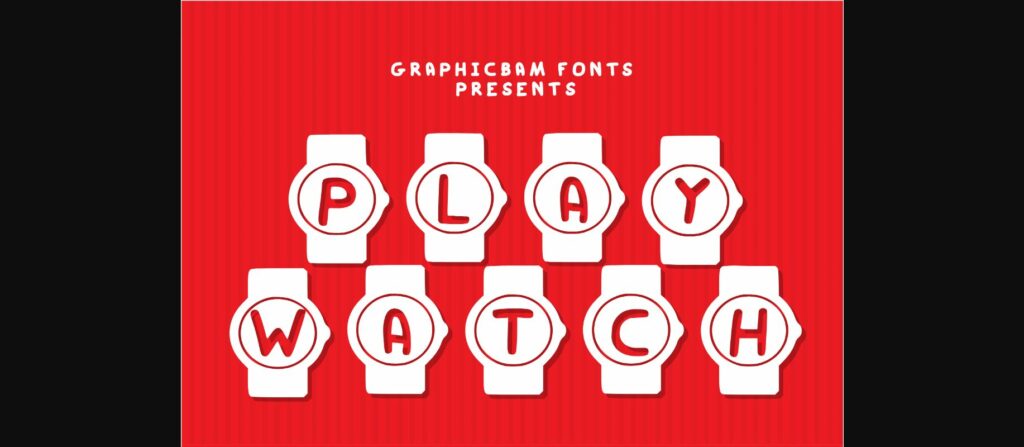 Play Watch Font Poster 3