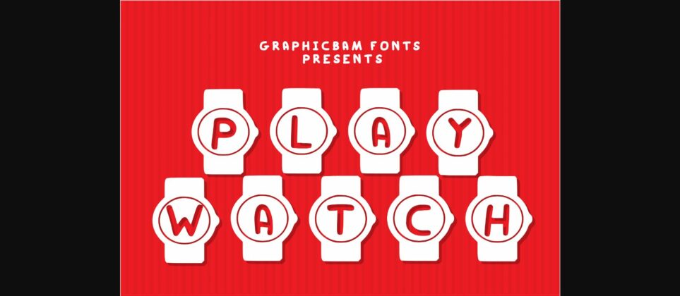 Play Watch Font Poster 3