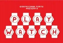 Play Watch Font Poster 1