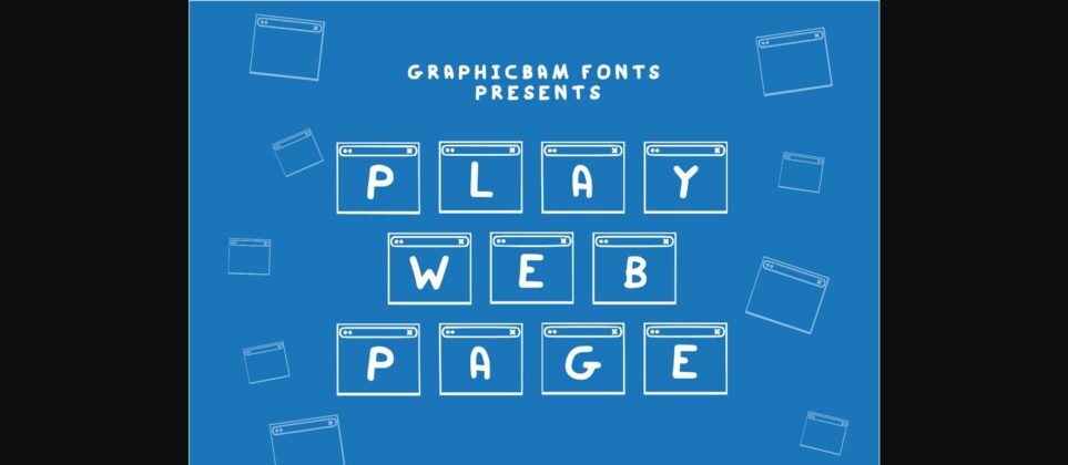 Play Web Page Font Poster 3