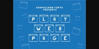 Play Web Page Font Poster 1