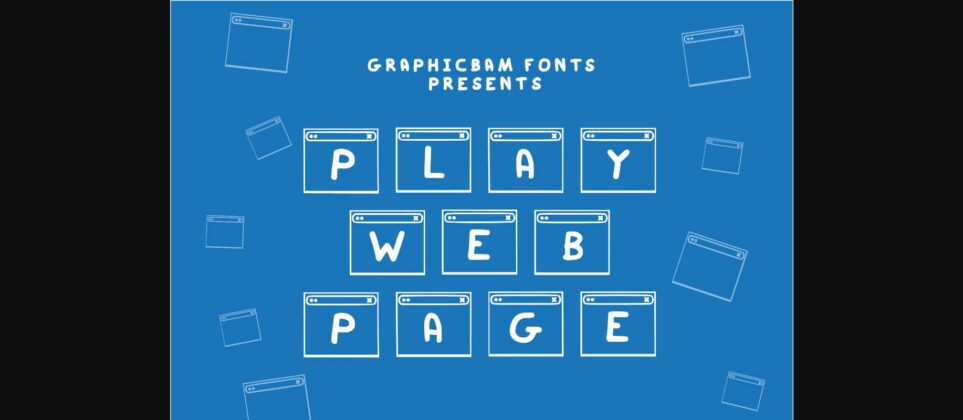 Play Web Page Font Poster 1