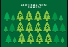 Play Xmas Tree Font Poster 1
